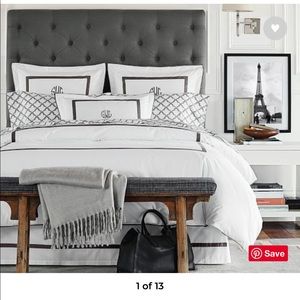 Pottery Barn King Duvet Cover & 3 Shams